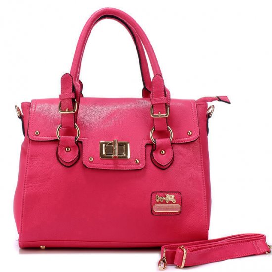 Coach Sadie Flap In Spectator Medium Fuchsia Satchels AOH - Click Image to Close